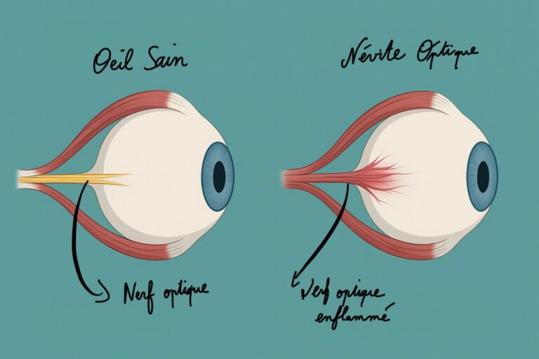schema nevrite optique